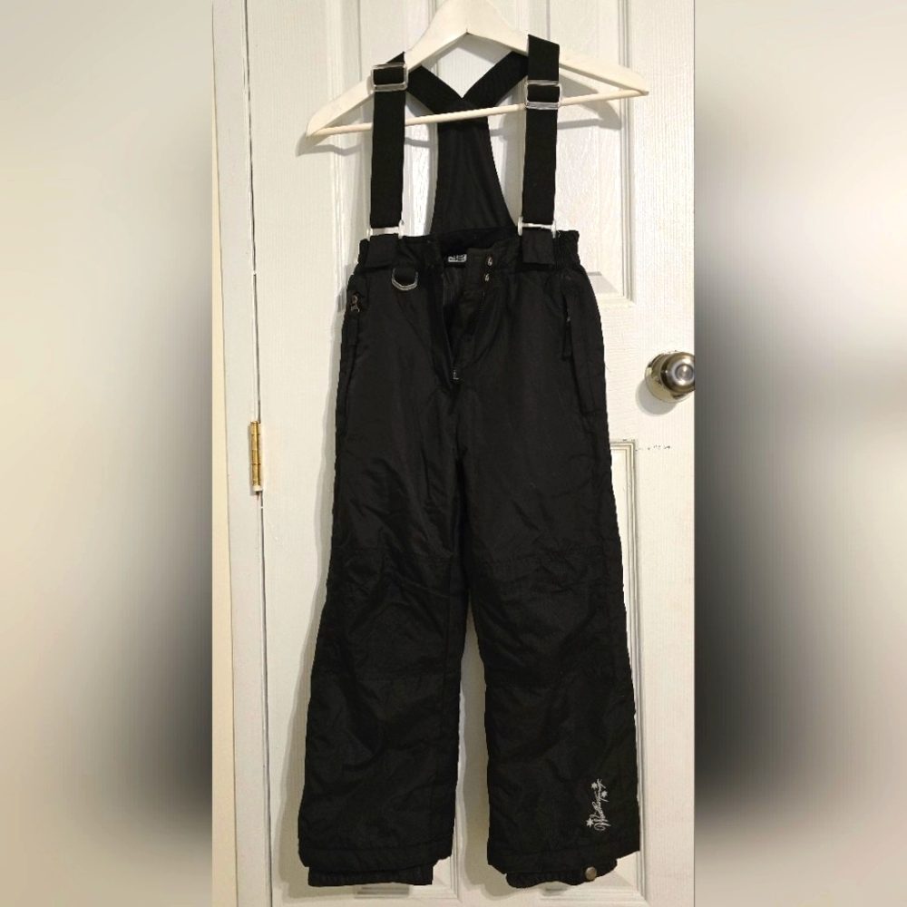 Weatherproof 32° Degrees Girls or Unisex Winter Snow Bibs Pants sz S 7/8